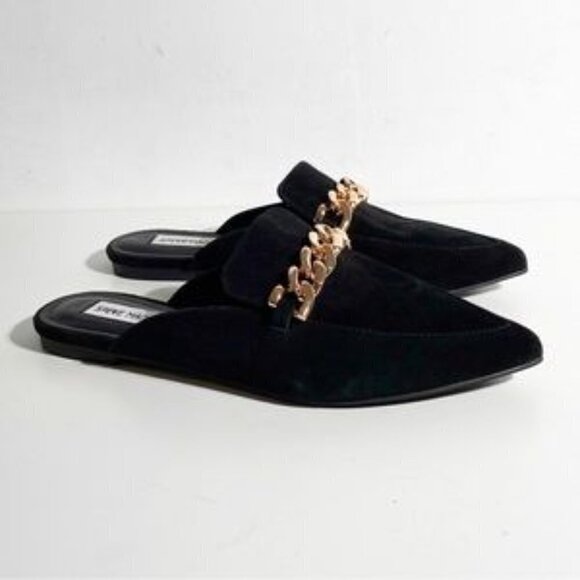 STEVE madden BNWT pointy toe chain slip on mule women NEW - Picture 1 of 6